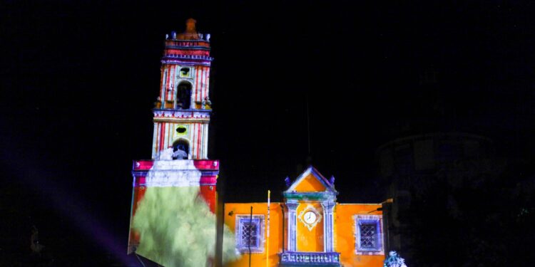 Arranca la proyección de video mappings en Hidalgo