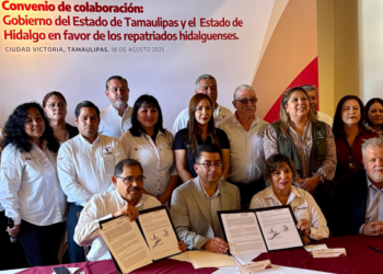 Hidalgo y Tamaulipas firman acuerdo en beneficio de personas migrantes