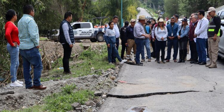 Capacidad de respuesta inmediata del gobierno de Julio Menchaca puso a salvo a familias en Tezontepec de Aldama