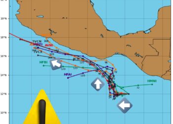 Se forma perturbación tropical 91E; prevén nuevo incremento de lluvias en el país