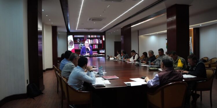 Gobernador de Hidalgo y Presidenta Claudia Sheinbaum evalúan avances en atención a zonas afectadas por lluvias