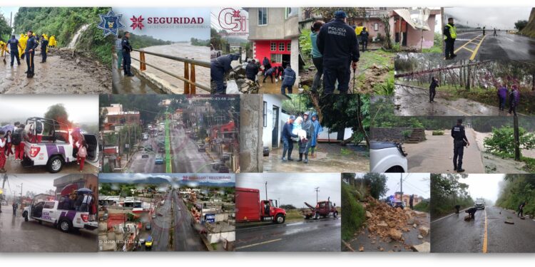 SSPH implementa operativos de prevención y rescate en Hidalgo por el fenómeno meteorológico “Priscilla”