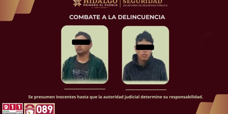 Con videovigilancia y operativo policial, SSPH asegura en Tula a sujetos implicados en robo a vehículos