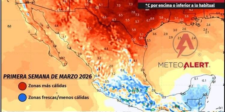 CONTRASTE TÉRMICO MARCARÁ LA PRIMERA SEMANA DE MARZO EN MÉXICO